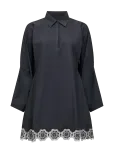 French Connection - Era Poplin Broiderie Mini Dres - L&uuml;hikesed kleidid - S