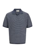 Jack & Jones - Jornantucket Knit Split Neck Polo Sa26 - L&uuml;hikeste varrukatega kootud polos&auml;rgid - XXL
