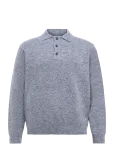 Garment Project - Norton - Grey Melange - Pikkade varrukatega kootud polos&auml;rgid - L