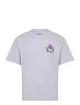 Edwin - Ramen Pink T-Shirt-Grey Marl - L&uuml;hikeste varrukatega - S