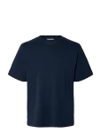 Selected - Slmtaj Mid Wgt Peach Ss O-Neck Tee Noos - L&uuml;hikeste varrukatega - XL
