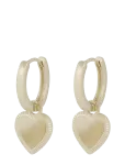 SN&Ouml; Of Sweden - Rule Heart Pendant Ear Plain G-Onesize - R&otilde;ngad - ONE SIZE