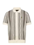 Lyle & Scott - Brocade Jacquard Short Sleeve Knitted Shirt - L&uuml;hikeste varrukatega kootud polos&auml;rgid - L