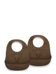 Nuuroo - Alfie Silicone Short Bib 2-Pack With Print - Varrukateta pudip&otilde;lled - ONE SIZE