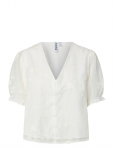 Pieces - Pcmagina Ss V-Neck Top Wvn D2D - L&uuml;hikeste varrukatega - XS
