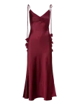 Self Portrait - Satin Flower Midi Dress - Maksikleidid - 34