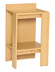 H&uuml;bsch - Merge Bedside Table Natural - Nightstands - 42X37X70CM