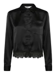 ONLY - Onlindona L/S Satin Lace Shirt Wvn - Pikkade varrukatega - S