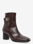 Tommy Hilfiger - Th Strap Leather Block Heel Boot - Kontsaga poolsaapad - 42