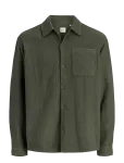 Jack & Jones - Jjaustin Waffle Shirt Ls - Vabaaja s&auml;rgid - S