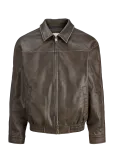 Jack & Jones - Jjmarlon Pu Jacket - Nahk - XL