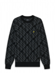 Lyle & Scott - Ladder Tartan Crew Neck Jumper - &Uuml;mara kaelusega - XS