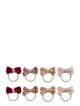 Mimi & Lula - 8 Ponies - Glitter Velvet Bow - Scrunchies & Hair Ties - ONE SIZE