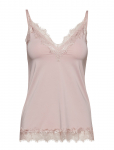 Rosemunde - Rwbillie Sl Lace Strap Top - Varrukateta - 40