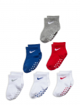 Nike - Nhn Pop Color 6Pk Ankle Grippr - Libisemisvastased sokid - 16-17