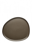 Aida - Raw Metallic Brown - Organic Middags Tallerken 1 Stk 29X25 Cm - Serveerimisvaagnad - ONE SIZE