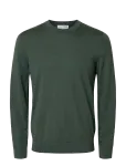 Selected - Slmtray Ls Knit Reg Merino Crew Noos - Pikkade varrukatega kootud polos&auml;rgid - L