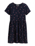 Tom Tailor - All Over Printed Rib Dress - L&uuml;hikeste varrukatega vabaajakleidid - 116 x 122