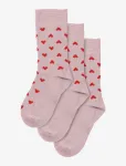 Minipop - Minipop Bamboo Heart Socks 3 Pack - Sokid - 23/26
