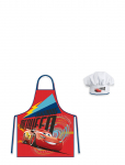 BrandMac - Kids Apron + Hat - Cars 002 - P&otilde;lled - ONE SIZE