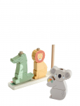 Fisher-Price - Wooden Stack & Sort Animals Baby & Toddler Toy, 10 Wood Pieces - Virnastatavad klotsid - ONE SIZE