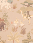 Majvillan - Wallpaper Dinosaur Vibes Sandy Beige - Wallpapers - 1005X 53CM