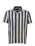 Lindbergh - Bold Striped Resort Shirt S/S - L&uuml;hikeste varrukatega s&auml;rgid - M