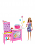 Barbie - Mysteries: Beach Detectives Malibu Doll, Cotton Candy Game Playset & Accessories - Nukud - ONE SIZE