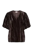 Kaffe - Kaelva Jersey Blouse - L&uuml;hikeste varrukatega - S
