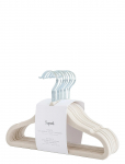 3 Sprouts - 3 Sprouts Velvet Hangers (15 Pcs.), Beige - Konksud ja riidepuud - ONE SIZE