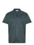 The Resort Co. - Jacquard Resort Shirt Juniper Green - Vabaaja s&auml;rgid - S