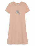 Calvin Klein - Metallic Print Ls A-Aline Dress - L&uuml;hikeste varrukatega vabaajakleidid - 170