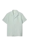 Calvin Klein - Ss Camp Collar Solid Linen Class - L&uuml;hikeste varrukatega s&auml;rgid - XS