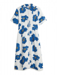 Tommy Hilfiger - Frayed Vis/Linen Ss Shirt Dress - P&otilde;lveni ja midi - S