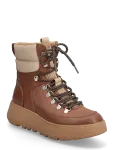 FitFlop - F-Mode W/Resistant Hiker-Lace Flatform Ankle Boots - Madala kontsaga poolsaapad - 38
