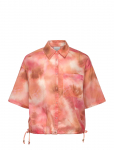 Dante6 - Dante6-Bardot Cropped Printed Shirt - L&uuml;hikeste varrukatega - 34