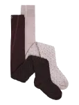 Minymo - 2-Pack Stockings W. Pattern - Sukkp&uuml;ksid - 80\86