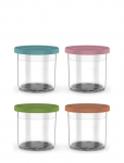 Ninja - Ninja Creami Set Of 4 Extra Tubs 470 Ml For Nc300Eu - Toidu s&auml;ilitamine - ONE SIZE