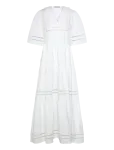 Stella Nova - Maxi Dress With Short Sleeves And Artworks - Maksikleidid - 40