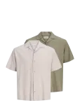 Jack & Jones - Jjesummer Linen Blend Resort Shirt 2Pkmp - L&uuml;hikeste varrukatega s&auml;rgid - S