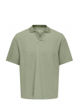 ONLY & SONS - Osjkian Life Rlx Ss Strp Polo Jrs - L&uuml;hikeste varrukatega polos&auml;rgid - 146-152