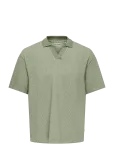 ONLY & SONS - Osjkian Life Rlx Ss Strp Polo Jrs - L&uuml;hikeste varrukatega polos&auml;rgid - 146-152
