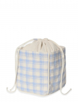 Garbo&Friends - Plaid Sky Blue Storage Basket Small - Hoiukorvid - 20X23