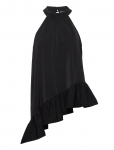 Bubbleroom - Asymmetric Halter Neck Blouse - Varrukateta - L