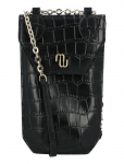 Maje - Croco Embossed Leather Phone Holder - &Otilde;lakotid - ONE SIZE