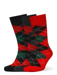 Polo Ralph Lauren - Argyle Cotton-Blend Trouser Sock 3-Pack - Tavalised sokid - 43-47