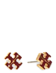 Tory Burch - Small Icon Enamel Stud Earrings - Needid - ONE SIZE