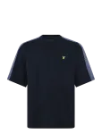Lyle & Scott - Stripe Taped T-Shirt - L&uuml;hikeste varrukatega - XXL
