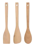 Alessi - Set Consisting Of A Kitchen Spoon, A Risotto Spoon And A Wooden Ladle - Spaatlid - H:32CM