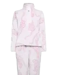 Chelsea Peers - Leopard Print Fleece Half Zip Lounge Set - Lai jalg - 40